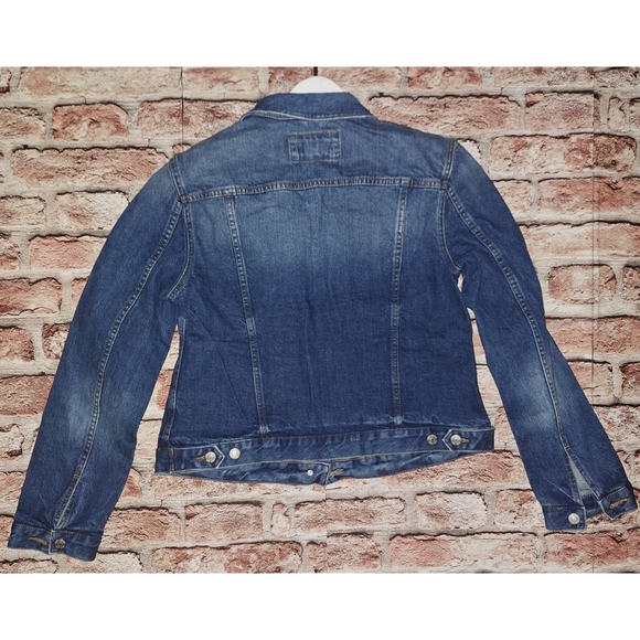 Loft | Made and Loved | Classic Blue Stone-Washed Material Jean Jacket - Picture 6 of 16